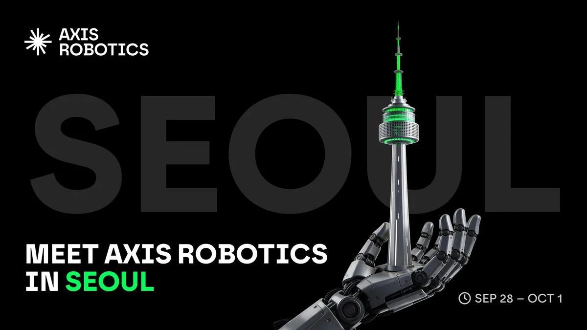 Axis Robotics: We're heading to Seoul for KBW @kbwofficial — public x-twitter post media curated for social post design inspiration.