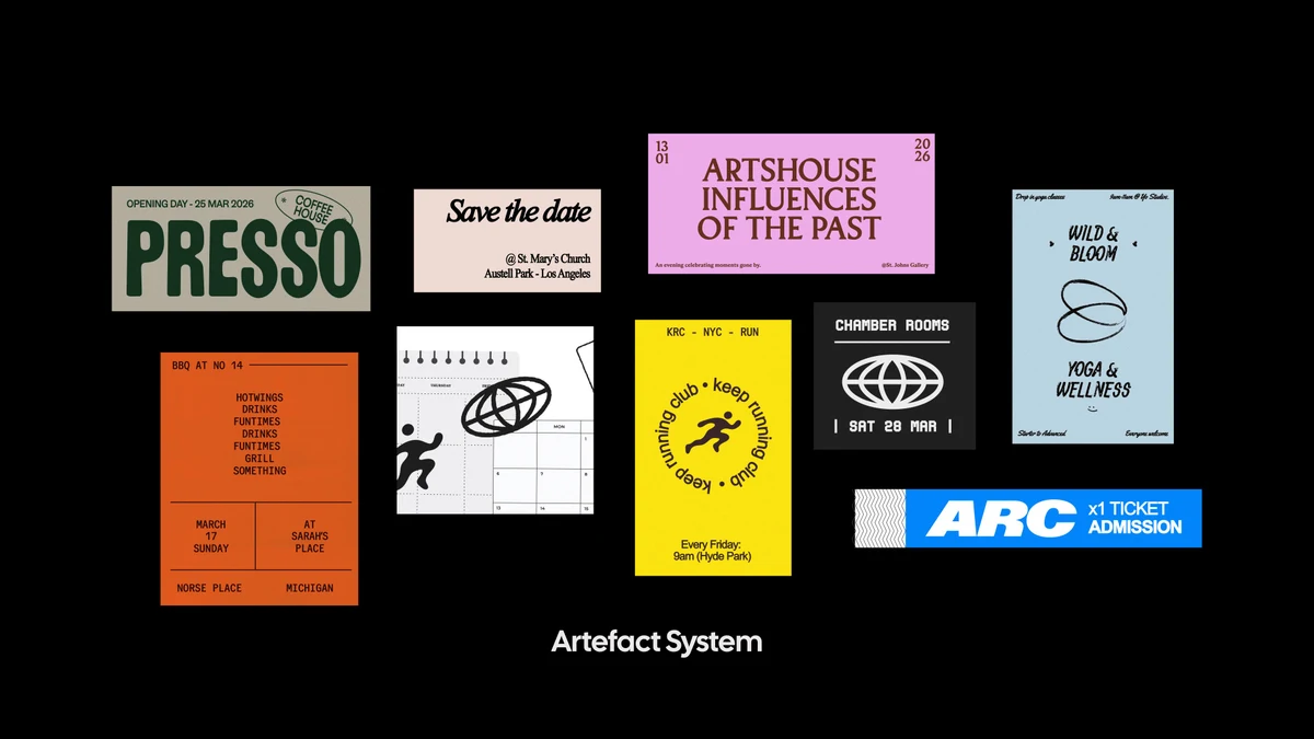 Ayush Soni: artefact system for a new project — public x-twitter post media curated for social post design inspiration.
