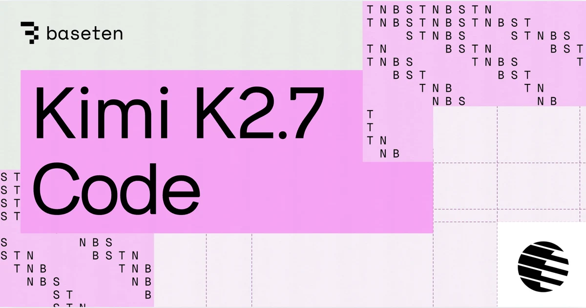 Kimi K2.7 Code is live on Baseten Model APIs — public x-twitter post media curated for social post design inspiration.