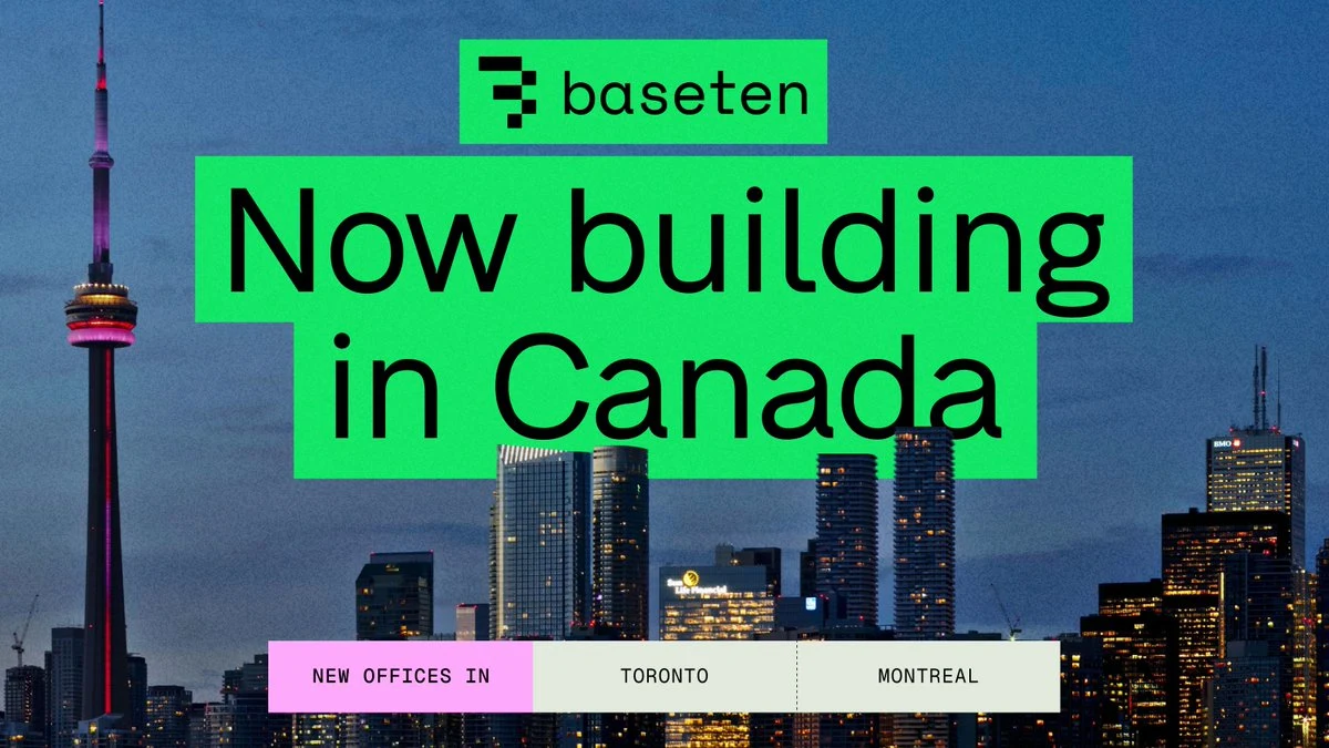 Baseten: We're building in Canada — public x-twitter post media curated for social post design inspiration.