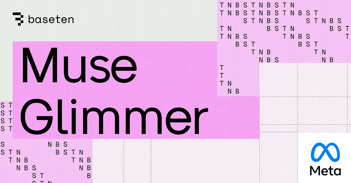 Baseten: Muse Glimmer, Meta's new open-weight agentic model — public x-twitter post media curated for social post design inspiration.