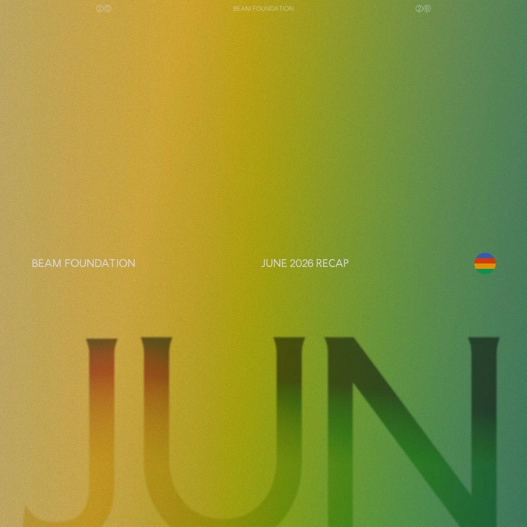 Beam Foundation: June 2026 recap — public x-twitter post media curated for social post design inspiration.