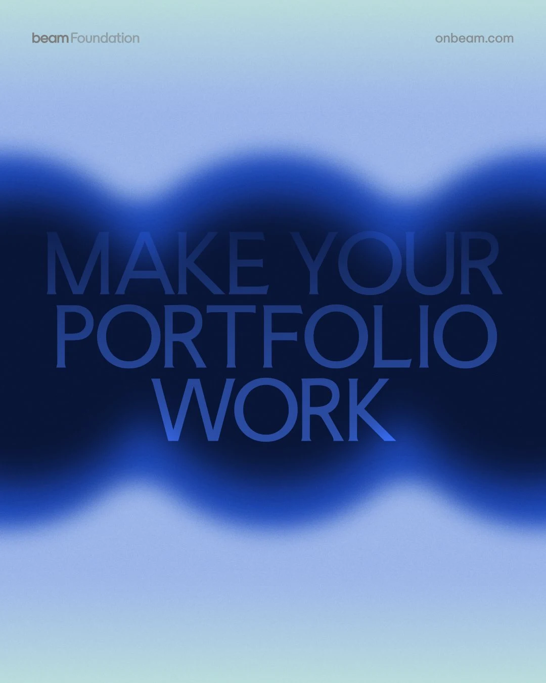 Beam Foundation: A portfolio is a set of bets you've decided to be patient about — public x-twitter post media curated for social post design inspiration.