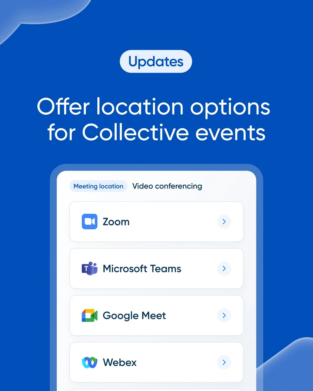 Calendly: 3: Offer location options for Collective events — public x-twitter post media curated for social post design inspiration.