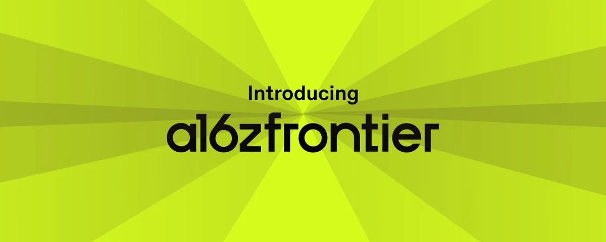 a16z Frontier — public x-twitter post media curated for social post design inspiration.