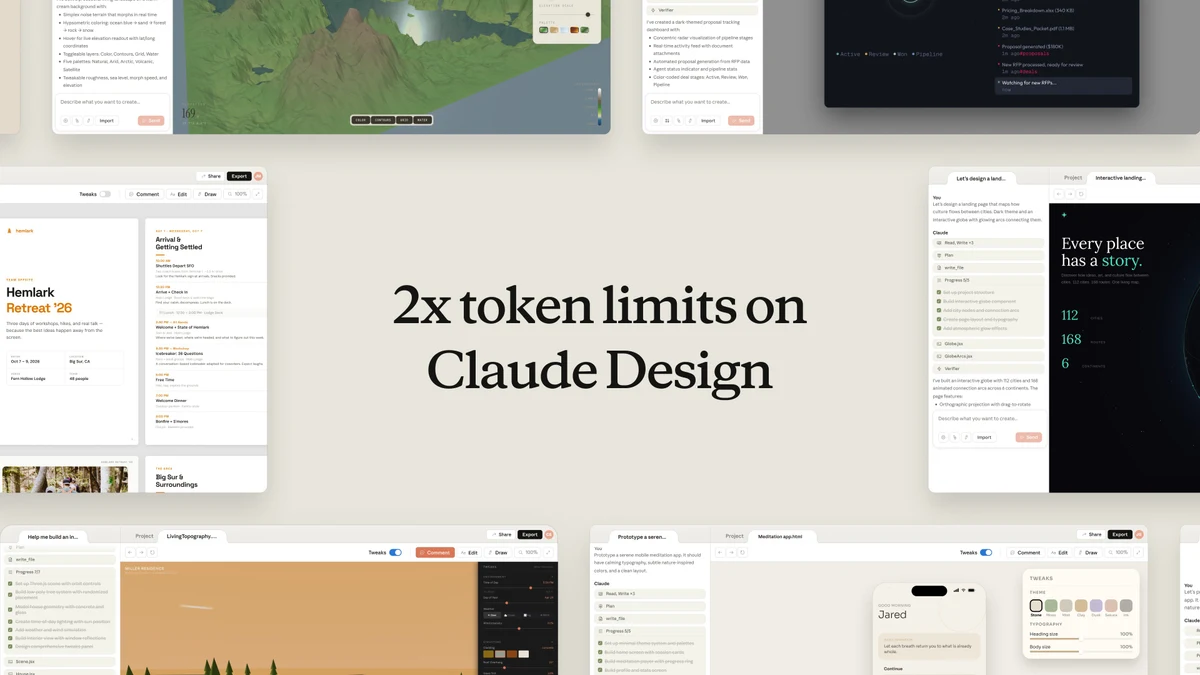 Claude Design token limits update — public x-twitter post media curated for social post design inspiration.