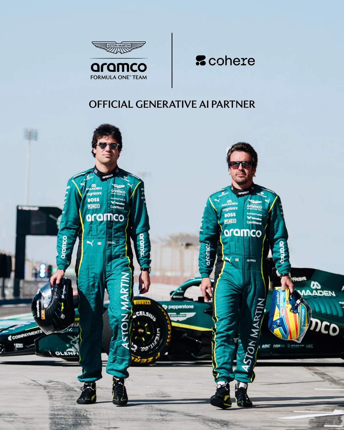 Cohere: Pushing forward together @AstonMartinF1 โ public x-twitter post media curated for social post design inspiration.