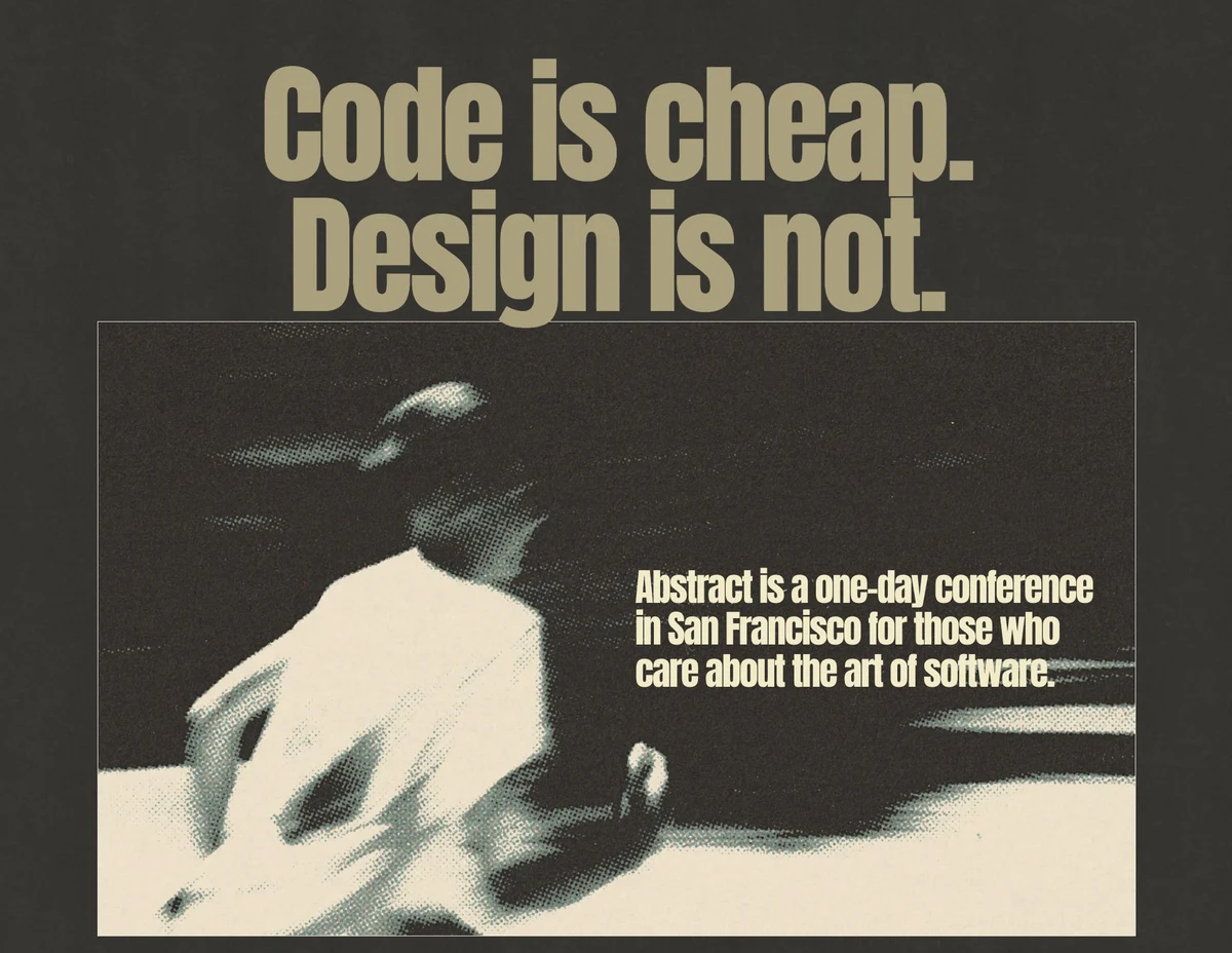 Convex: Code is cheap — public x-twitter post media curated for social post design inspiration.