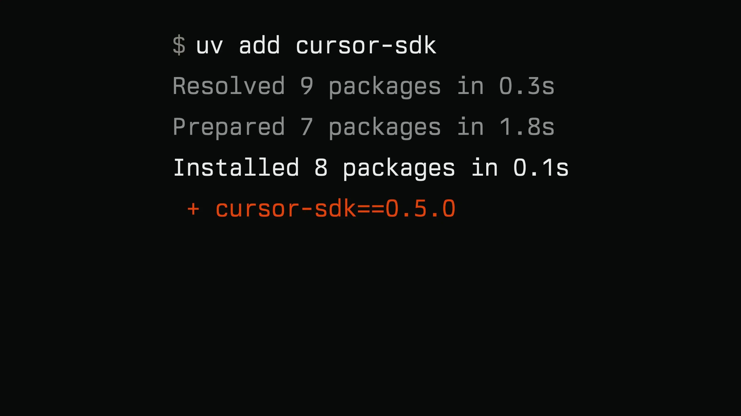 Cursor SDK Composer 2.5 agent code demo — public x-twitter post media curated for social post design inspiration.