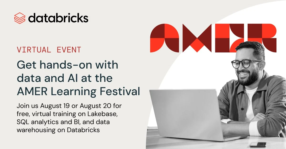 Databricks: Two days — public x-twitter post media curated for social post design inspiration.