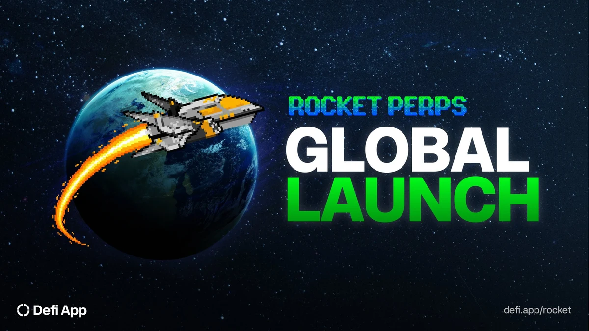 Defi App: Rocket Perps is on the verge of a full global rollout — public x-twitter post media curated for social post design inspiration.