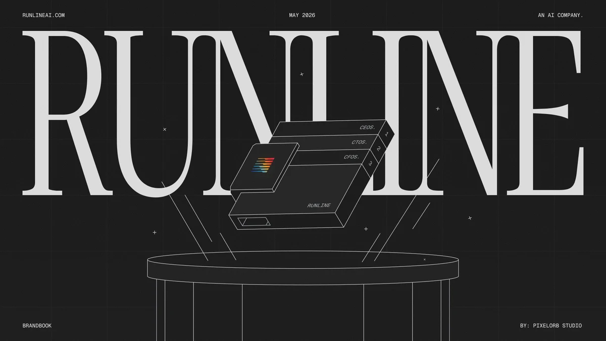 Runline AI visual storytelling screens — public X post media curated for social post design inspiration.