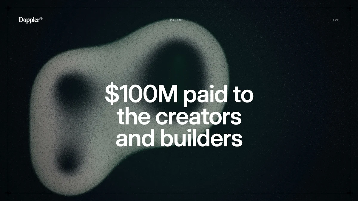 $100M paid to the creators and builders shipping on Doppler — public x-twitter post media curated for social post design inspiration.