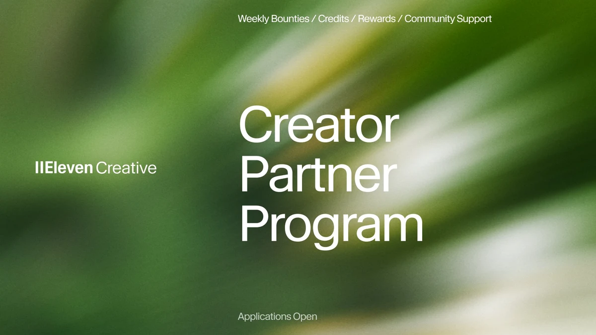 ElevenCreative: Create more and get paid for what you're already creating — public x-twitter post media curated for social post design inspiration.