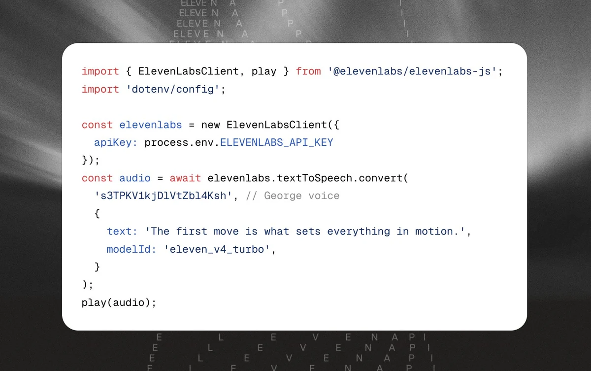 ElevenLabs: Eleven v4 Turbo is the low latency version of Eleven v4 with a median — public x-twitter post media curated for social post design inspiration.