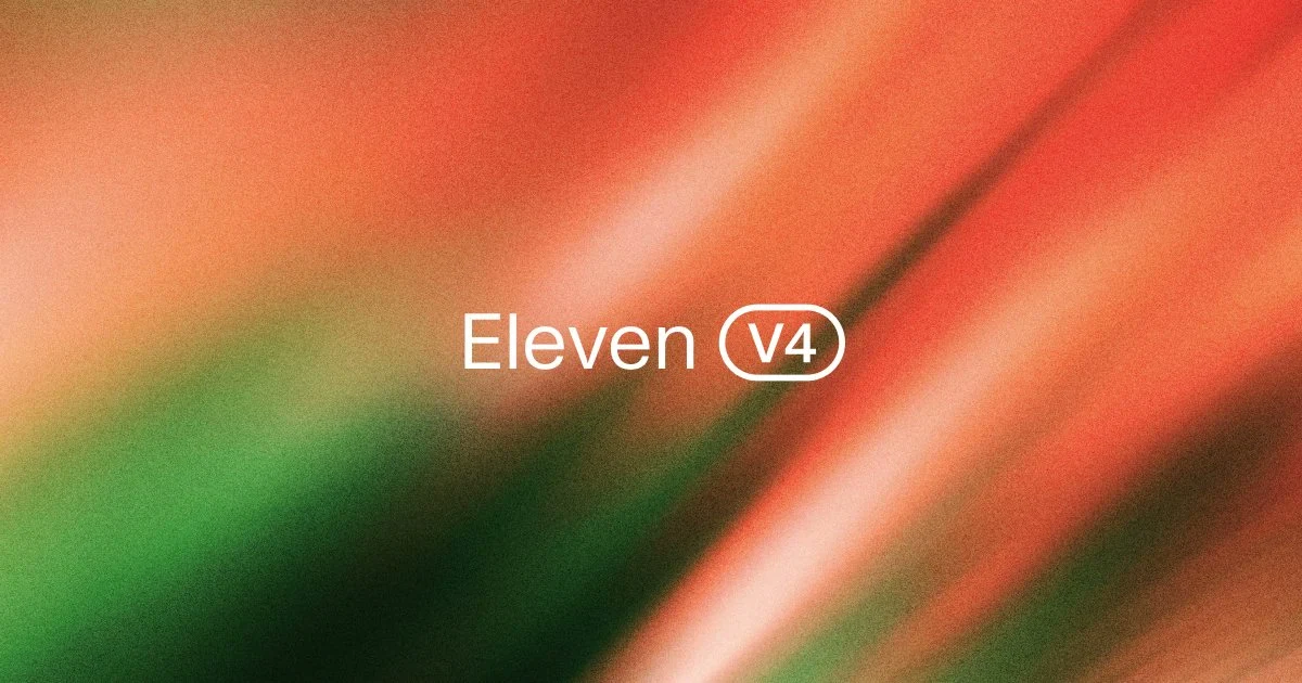 Eleven v4 and Eleven v4 Turbo Text to Speech models — public x-twitter post media curated for social post design inspiration.