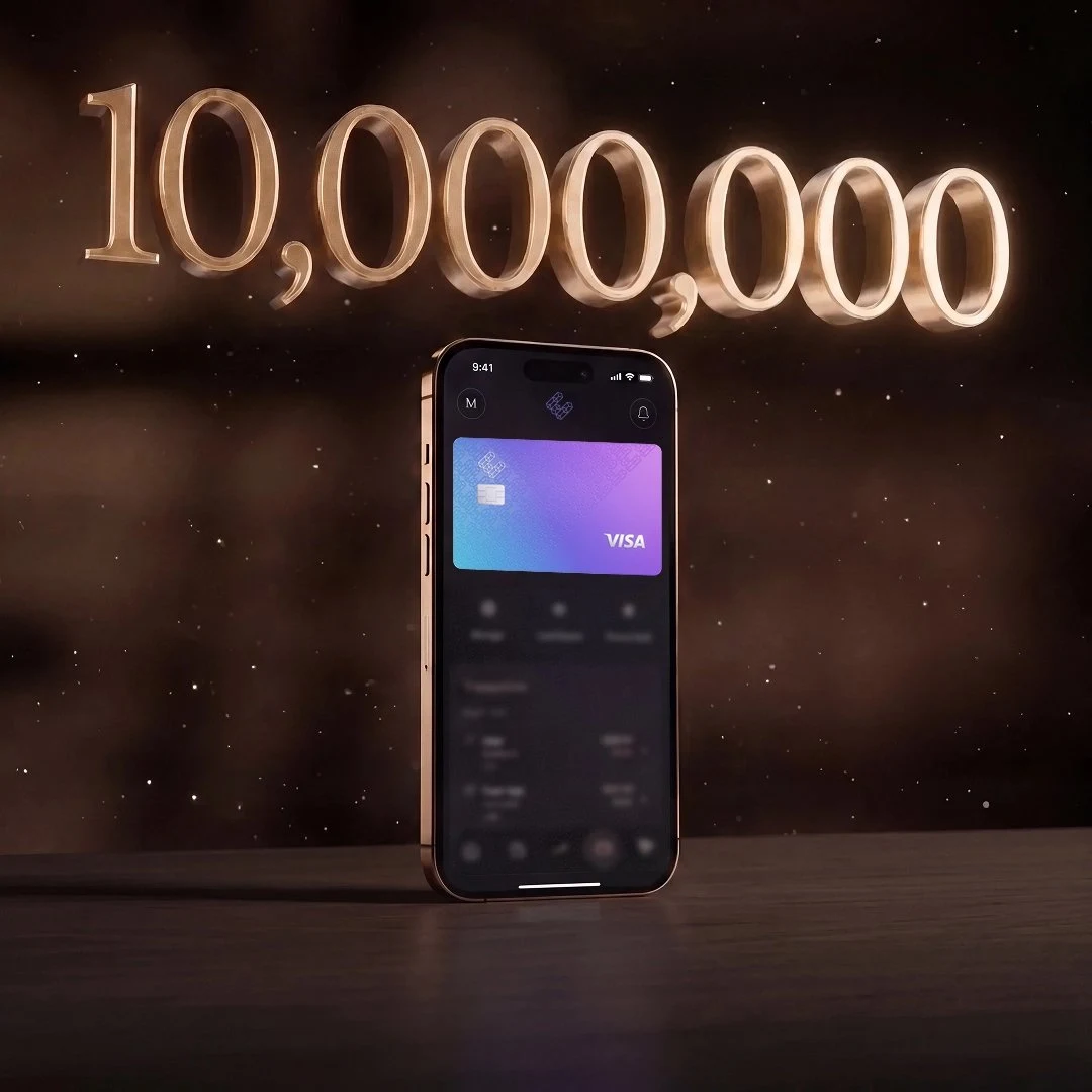 Ether.fi: EtherFi Cash hit 10,000,000 transactions — public x-twitter post media curated for social post design inspiration.