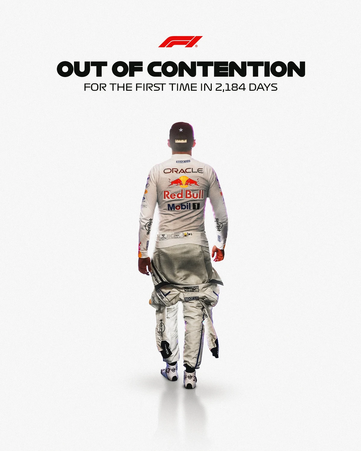Formula 1: Max Verstappen is out of Drivers' Title contention for the first time — public x-twitter post media curated for social post design inspiration.