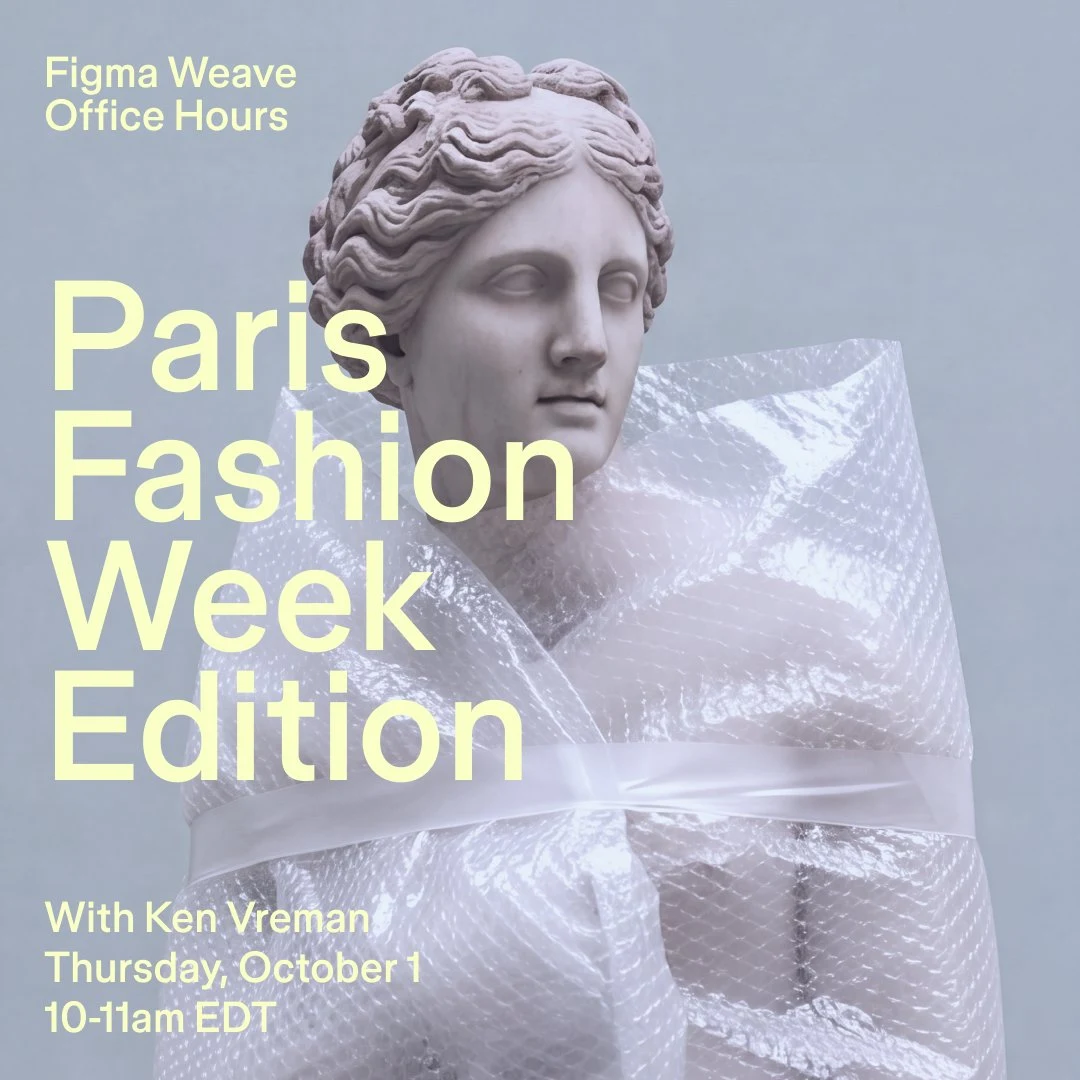 Figma Weave: In honor of Paris Fashion Week, we’re turning our attention to fashion — public x-twitter post media curated for social post design inspiration.