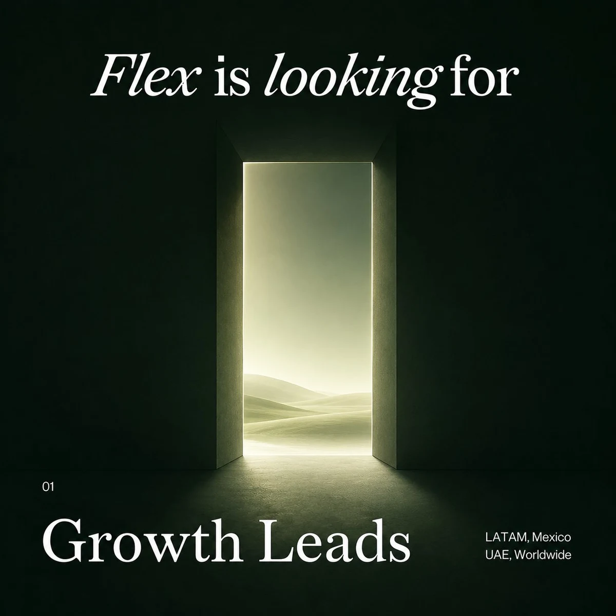 We’re expanding Flex globally and hiring Growth Leads to own key — public x-twitter post media curated for social post design inspiration.