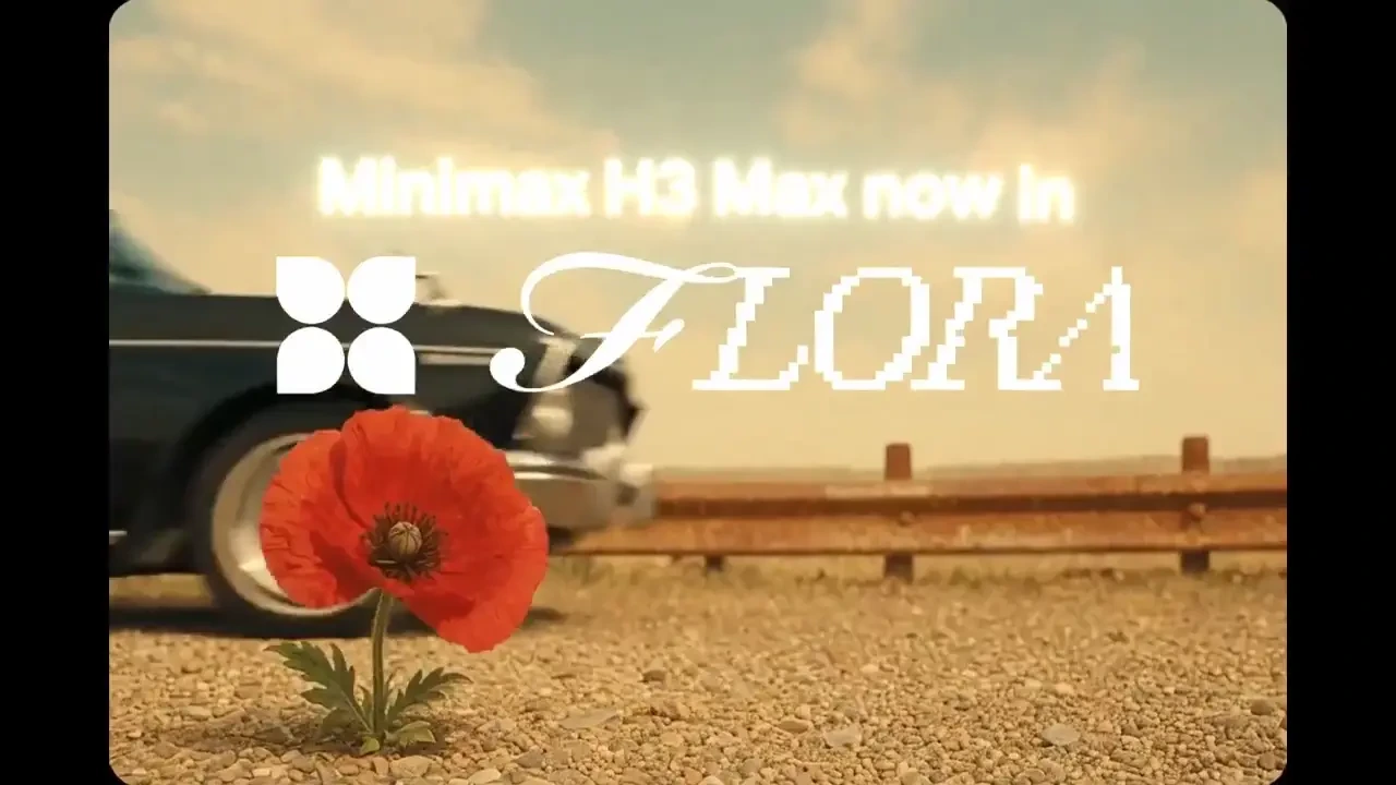 Minimax H3 Max is now available in FLORA — public x-twitter post media curated for social post design inspiration.