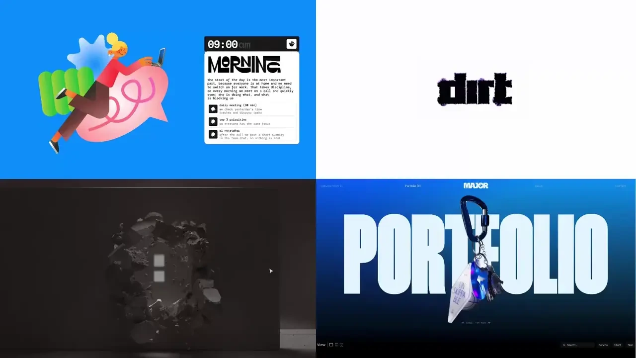 Framer portfolio website showcase montage — public x-twitter post media curated for social post design inspiration.