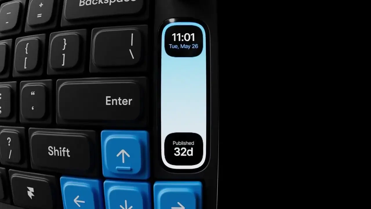 Framer F1 Keyboard launch film — public X post media curated for social post design inspiration.