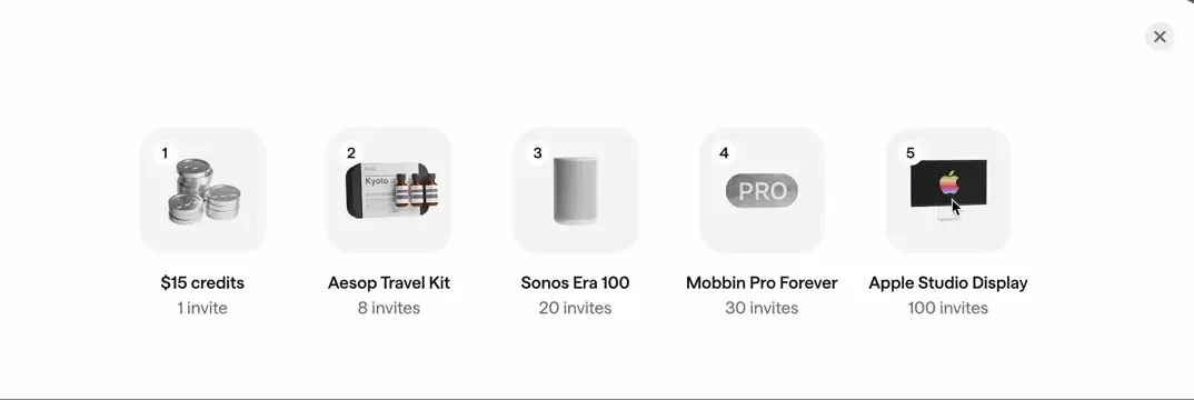 Jiho Lim: Since we launched our @mobbin referral program for all Pro customers — public x-twitter post media curated for social post design inspiration.