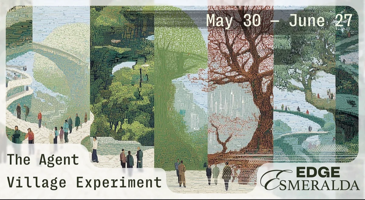 Edge City: What happens when AI agents enter society — public x-twitter post media curated for social post design inspiration.
