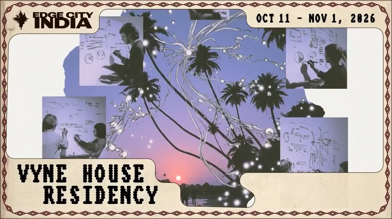 The Vyne House Residency at Edge City India (Oct 11 - Nov 1) 🇮🇳 — public x-twitter post media curated for social post design inspiration.