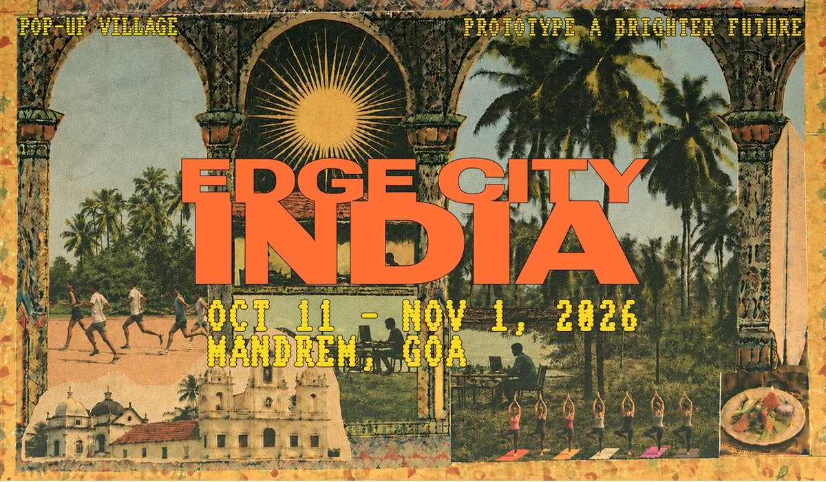 Edge City India 2026 — public x-twitter post media curated for social post design inspiration.
