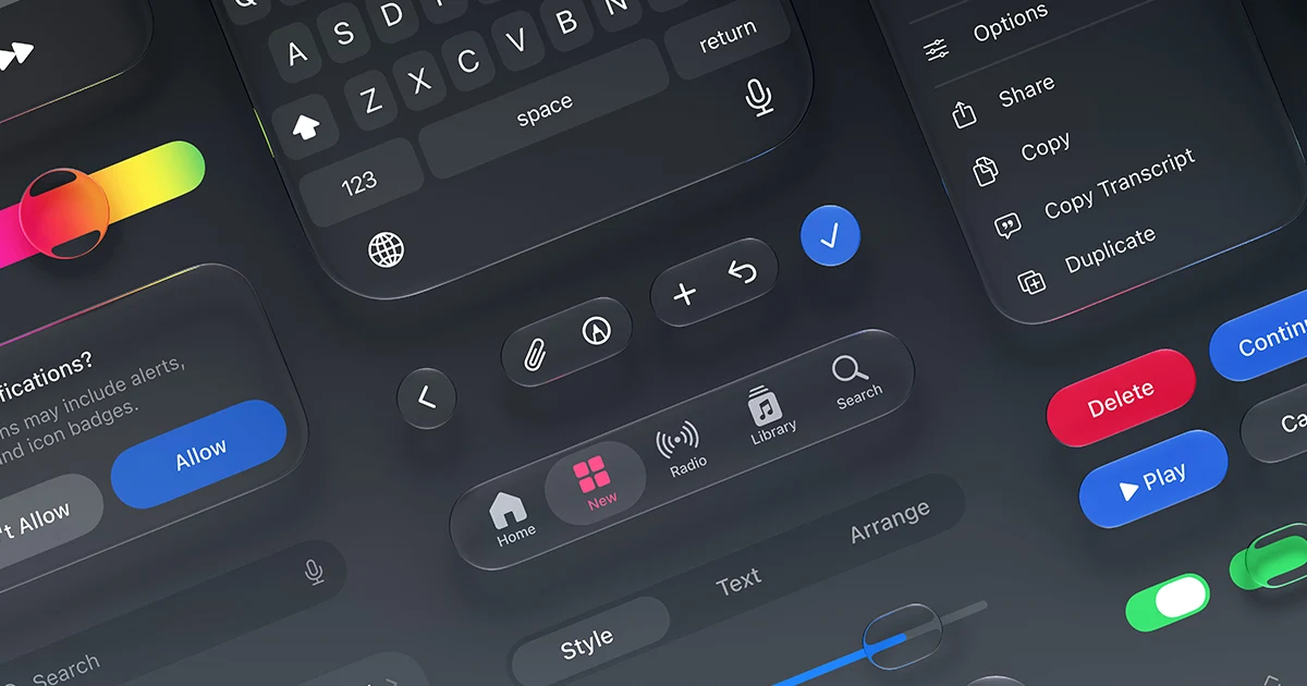 New Figma Apple Design Kits for iOS, iPadOS, and macOS 27 — public x-twitter post media curated for social post design inspiration.