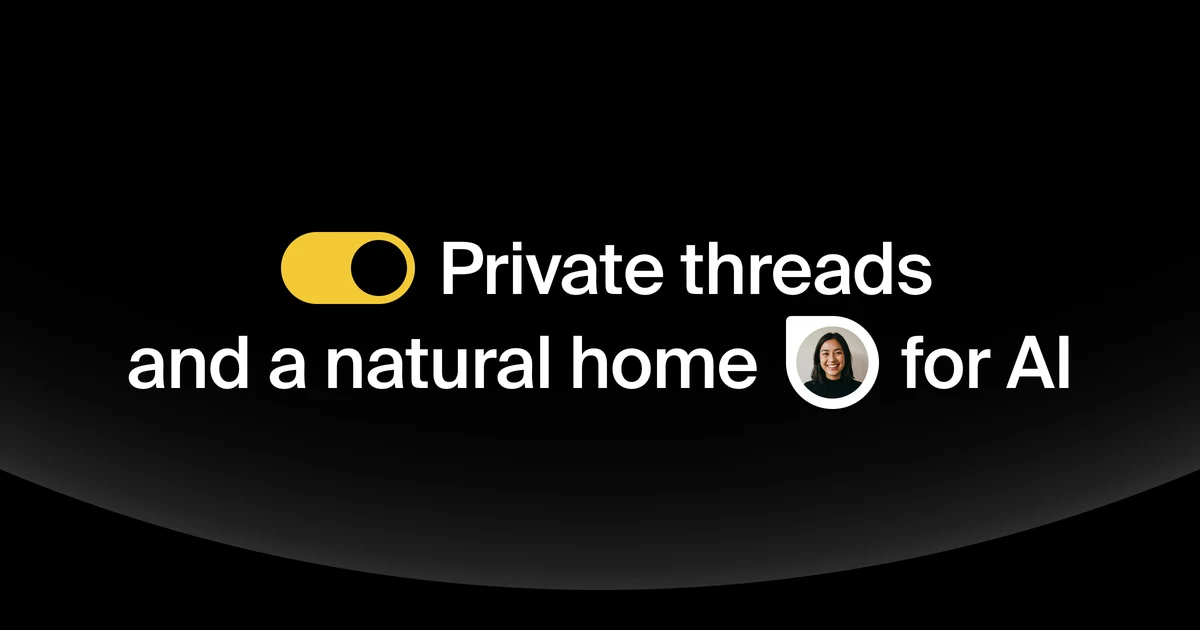 Comments: private threads and a natural home for AI | Liveblocks blog — public x-twitter post media curated for social post design inspiration.