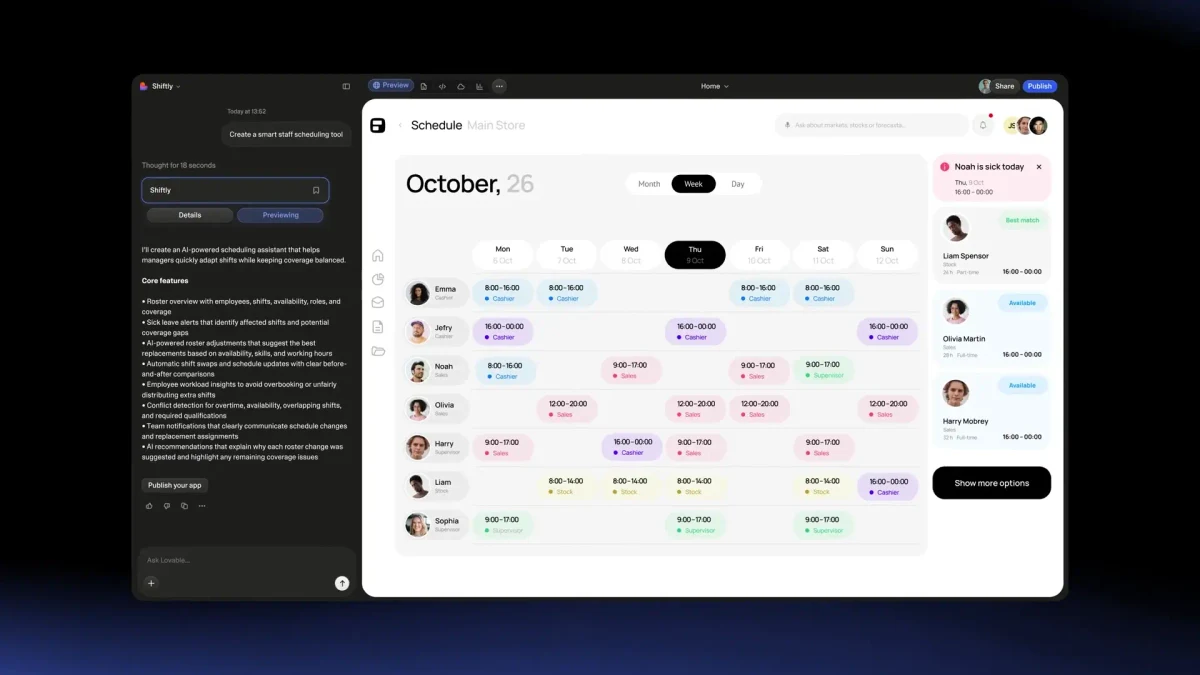 Lovable: If your app doesn’t have AI features you’re ngmi