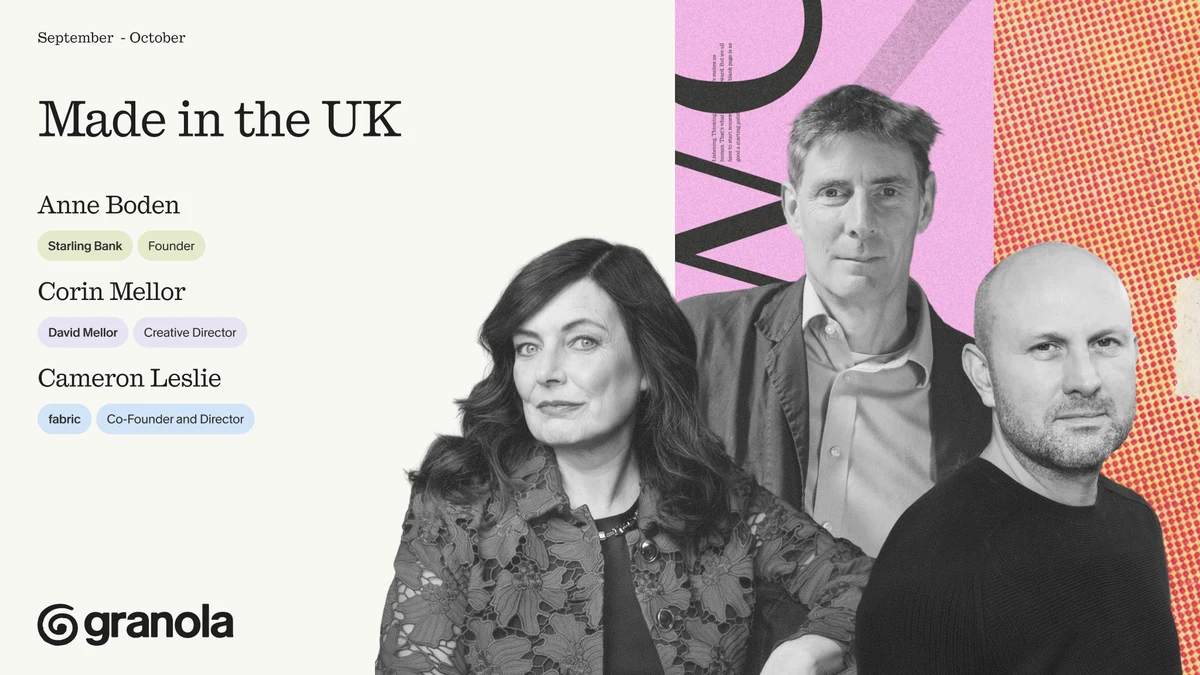 Made in the UK: announcing a new event series at Granola — public x-twitter post media curated for social post design inspiration.