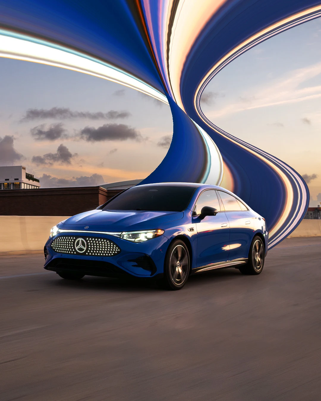 Mercedes-Benz USAㅤ: Bending the rules in the CLA — public x-twitter post media curated for social post design inspiration.