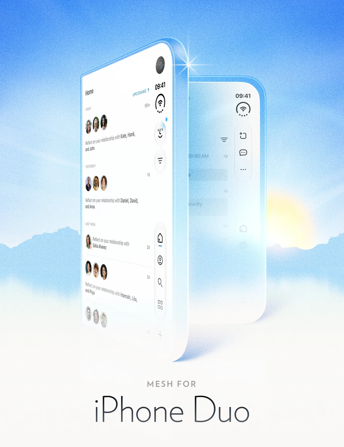 Mesh for iPhone Duo is here — public x-twitter post media curated for social post design inspiration.