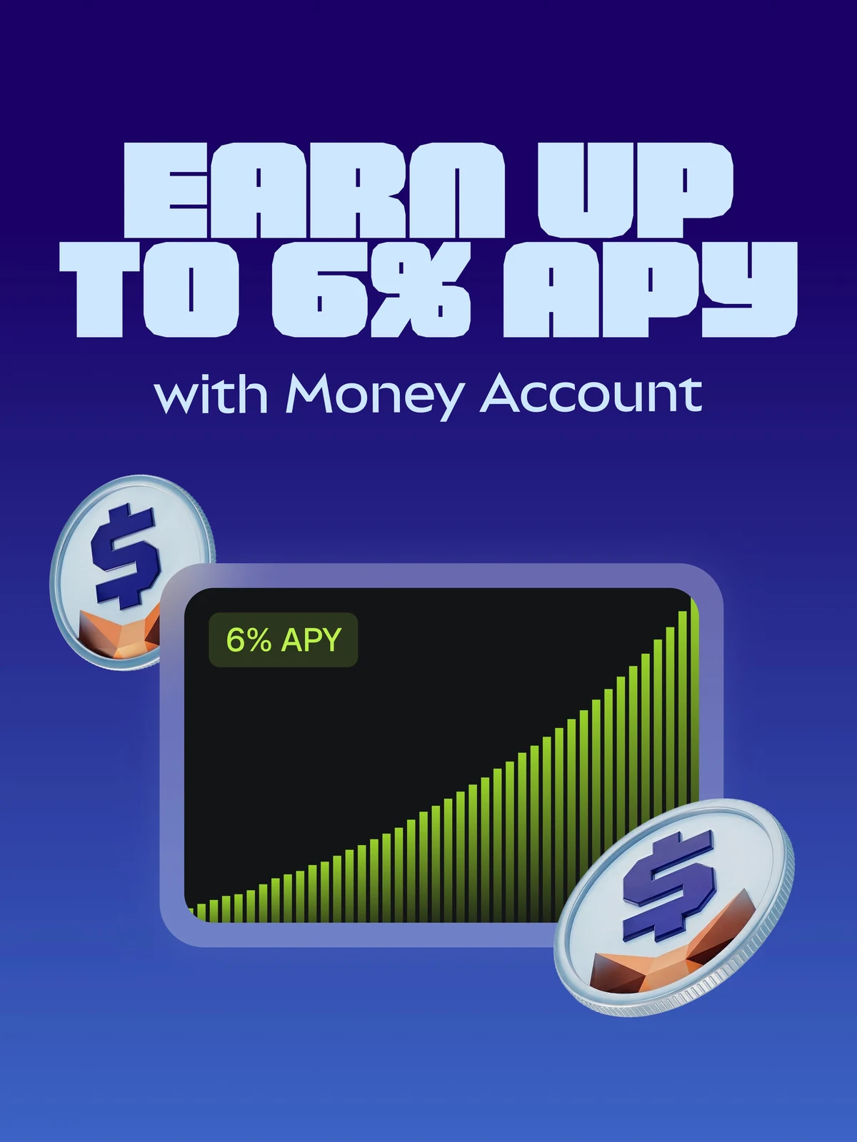 Earn up to 6% apy with your MetaMask Money Account — public x-twitter post media curated for social post design inspiration.