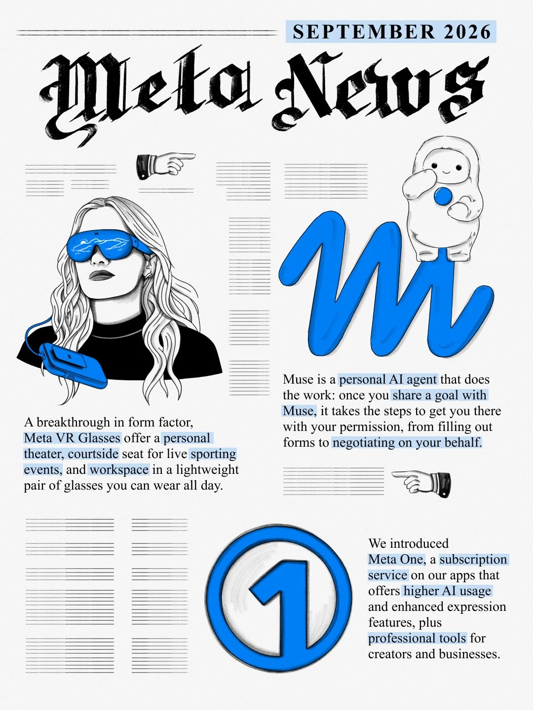 Meta Newsroom: A few highlights from September — public x-twitter post media curated for social post design inspiration.