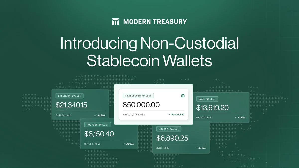 Modern Treasury: Breaking: There’s a new way to build across stablecoins and fiat — public x-twitter post media curated for social post design inspiration.