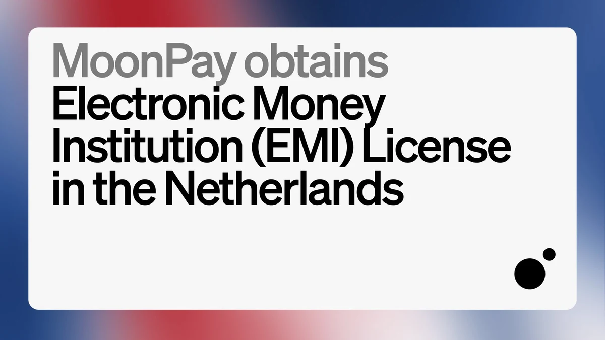 BREAKING: MoonPay Europe has received its Electronic Money Institution — public x-twitter post media curated for social post design inspiration.