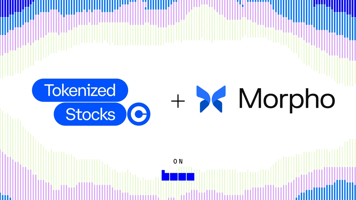 Morpho: Coinbase Tokenized Stocks are now live on @Base — public x-twitter post media curated for social post design inspiration.