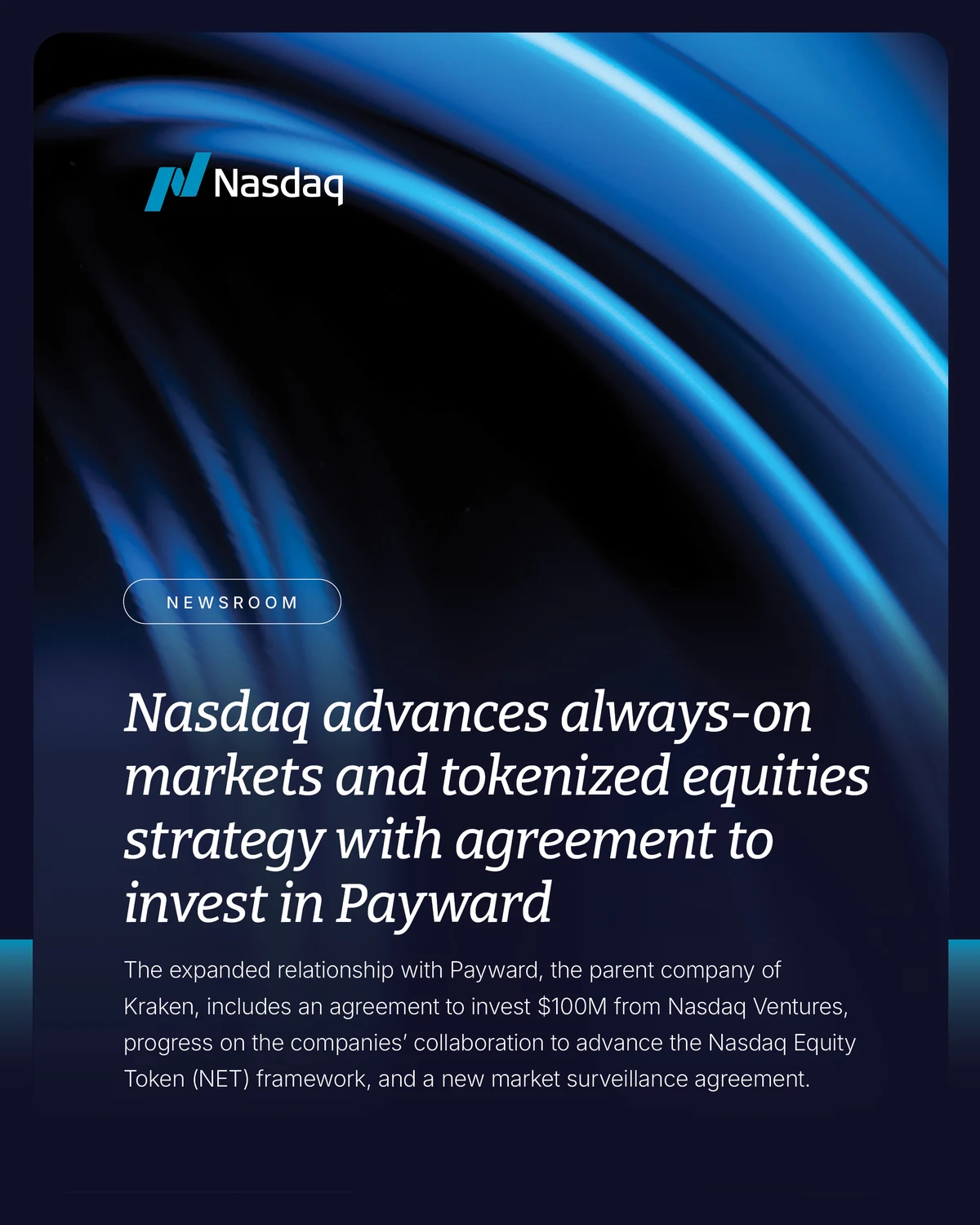 Nasdaq is advancing its tokenized equities strategy by agreeing — public x-twitter post media curated for social post design inspiration.
