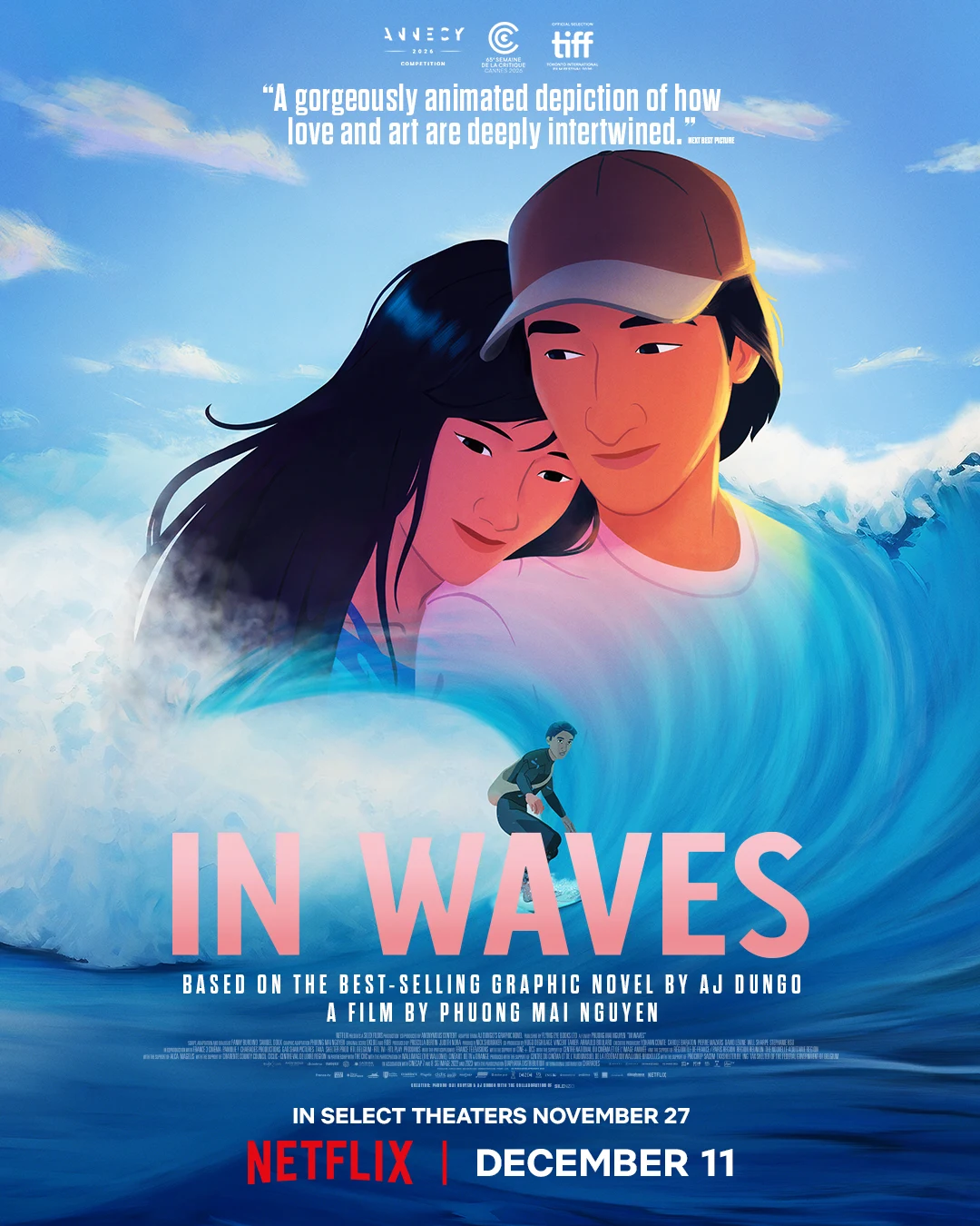 Netflix: When AJ, a reserved high school student in Los Angeles, meets Kristen — public x-twitter post media curated for social post design inspiration.
