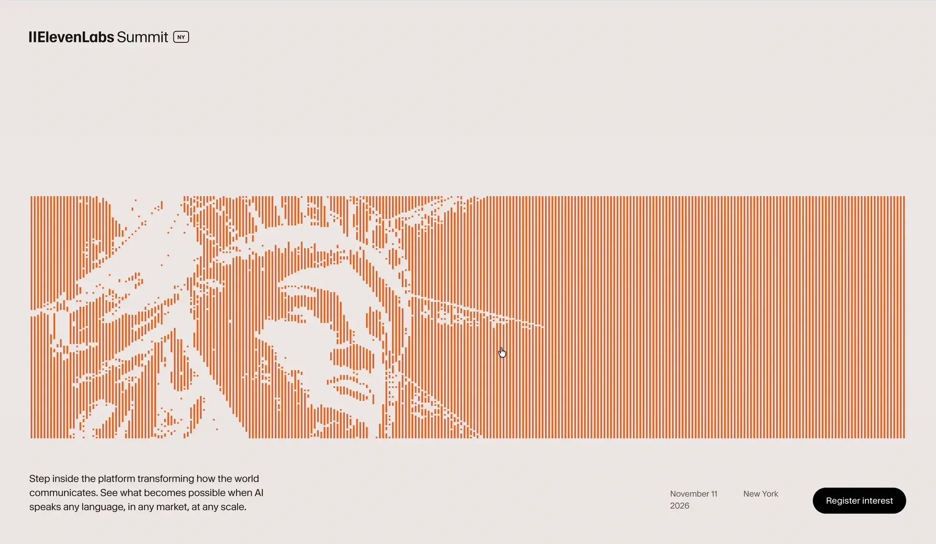Nev Flynn: The ElevenLabs Summit identity, built around "II" forms — public x-twitter post media curated for social post design inspiration.