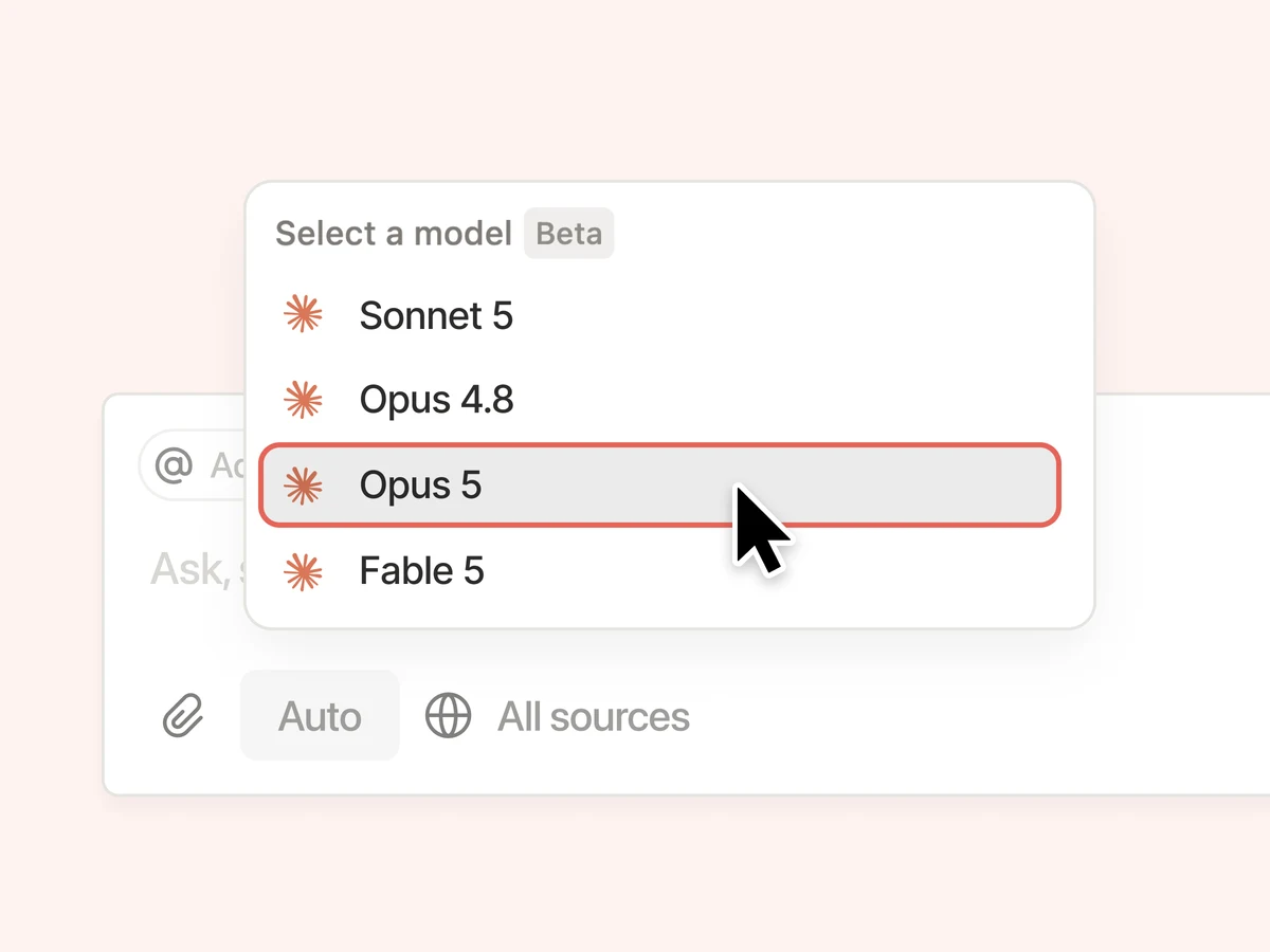 New model today: Claude Opus 5 is now in Notion — public x-twitter post media curated for social post design inspiration.