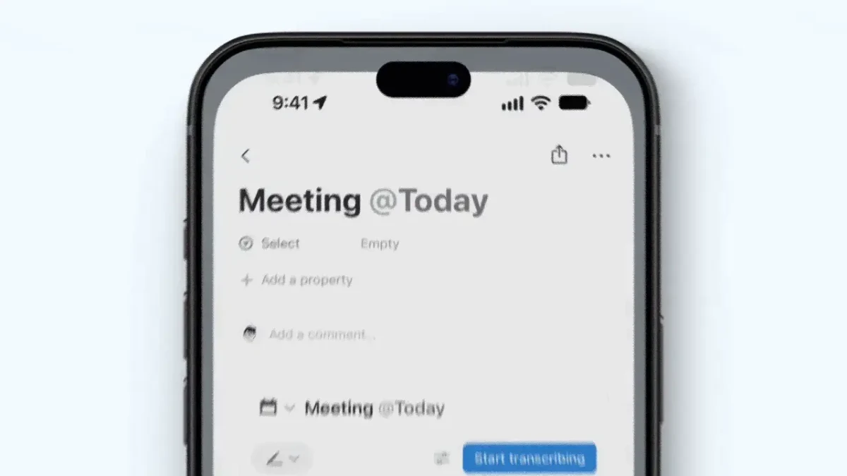 Notion: Your next meeting is two taps away from being transcribed