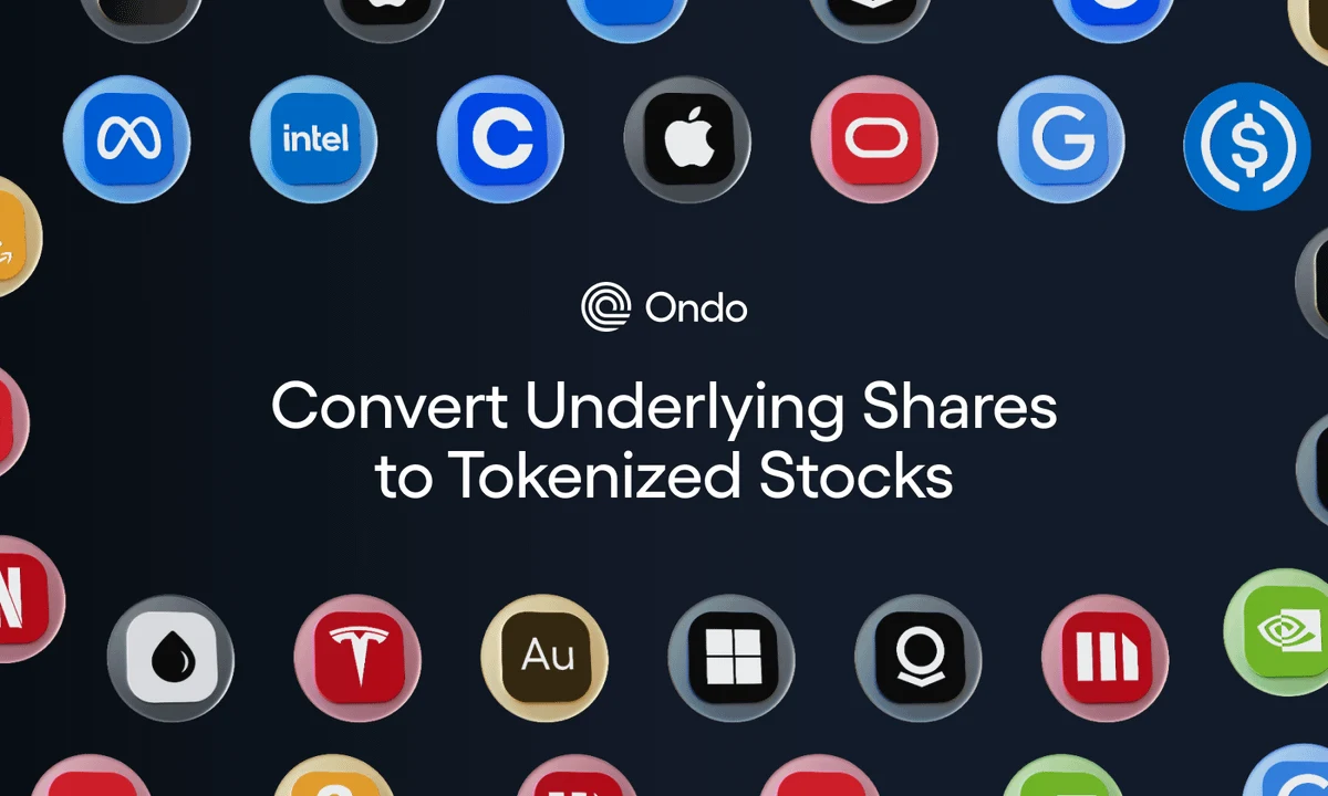 Ondo Finance: a new way to bring shares onchain — public x-twitter post media curated for social post design inspiration.
