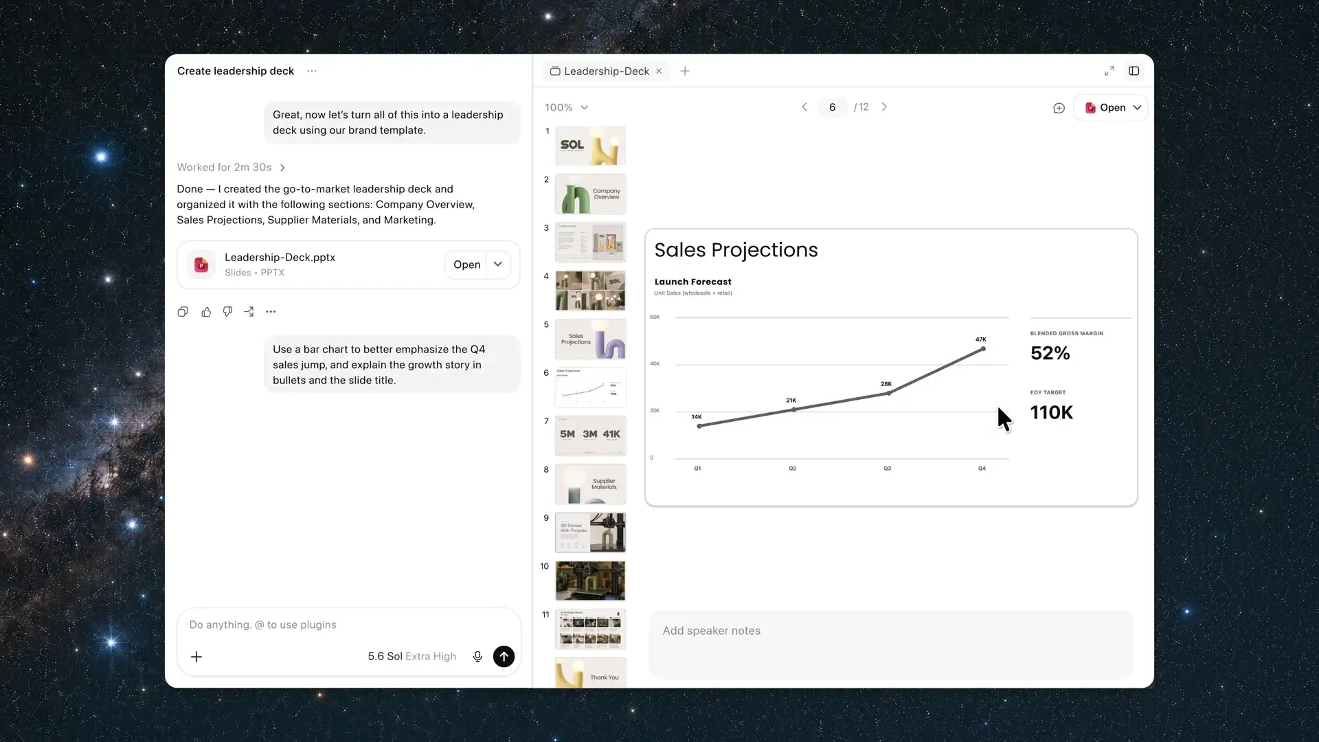 OpenAI: ChatGPT Work, a new agent in ChatGPT powered by Codex and GPT-5.6 — public x-twitter post media curated for social post design inspiration.