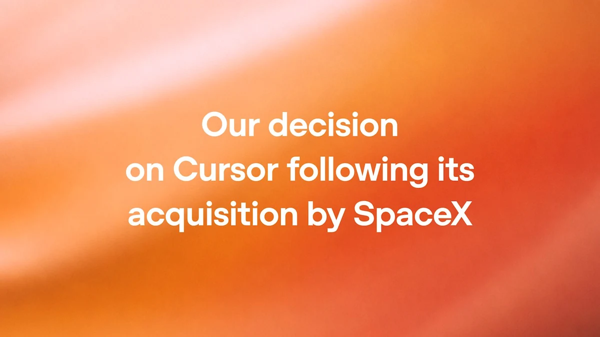Our decision on Cursor following its acquisition by SpaceX — public x-twitter post media curated for social post design inspiration.